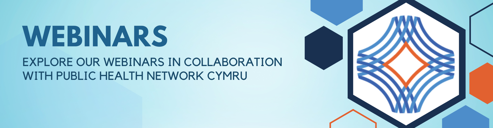 Banner with the text 'webinar collaborations'